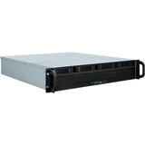Inter-Tech 2U 2404L S-ATA Supporto Nero, Grigio, Server case Nero, Supporto, Server, Nero, Grigio, micro ATX, Mini-ITX, Acciaio, 2U