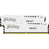 Kingston FURY FURY Beast 32GB 6800MT/s DDR5 CL34 DIMM (Kit of 2) White EXPO, Memoria bianco, 32 GB, 2 x 16 GB, DDR5, 288-pin DIMM, Bianco