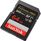 SanDisk Extreme PRO 64 GB SDXC Classe 10, Scheda di memoria Nero, 64 GB, SDXC, Classe 10, 170 MB/s, 90 MB/s, Class 3 (U3)