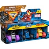 Spin Master Monster Jam, confezione da 3 mini veicoli Monster Truck Marvel, Monster Truck die-cast di Black Panther, Captain America, Iron Man, in scala 1:87, giocattoli per bambini dai 3 anni in su,  veicolo da gioco Monster Jam , confezione da 3 mini veicoli Monster Truck Marvel, Monster Truck die-cast di Black Panther, Captain America, Iron Man, in scala 1:87, giocattoli per bambini dai 3 anni in su, Set di veicoli, 3 anno/i, Metallo, Plastica, Multicolore