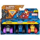 Spin Master Monster Jam, confezione da 3 mini veicoli Monster Truck Marvel, Monster Truck die-cast di Black Panther, Captain America, Iron Man, in scala 1:87, giocattoli per bambini dai 3 anni in su,  veicolo da gioco Monster Jam , confezione da 3 mini veicoli Monster Truck Marvel, Monster Truck die-cast di Black Panther, Captain America, Iron Man, in scala 1:87, giocattoli per bambini dai 3 anni in su, Set di veicoli, 3 anno/i, Metallo, Plastica, Multicolore
