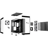 be quiet! LIGHT BASE 600 LX Black Midi Tower Nero, Chassis Tower Nero, Midi Tower, PC, Nero, ATX, micro ATX, Mini-ITX, Acrilonitrile butadiene stirene (ABS), Vetro, SGCC, Gaming