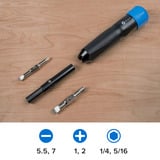 iFixit Narwhal cacciavite 6 in 1, Set di bit Nero/Blu