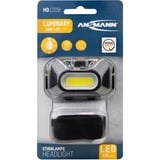 Ansmann Lampada frontale HD120B, Luce LED Nero