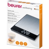 Beurer Bilancia da cucina KS 34 XL acciaio inossidabile Comfort accaio/Nero