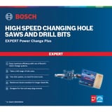Bosch Expert 2 608 900 527 accessorio per attacco del trapano Adattatore per la sega a tazza blu, Adattatore per la sega a tazza, Attacco esagonale, Metallo, Tubo, Plastica, Profilato, Legno con chiodi, Blu, Argento, 80 mm, 3,37 cm