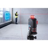 Bosch GLL 3-80 C Professional Livella lineare 30 m, Attraversare la linea laser blu/Nero, 30 m, 0,2 mm/m, 4°, 120 m, Orizzontale/Verticale, Rosso