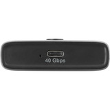 DeLOCK USB-C 40 Gbps per SSD M.2 NVMe PCIe con ventola, Disk enclosure grigio/Nero