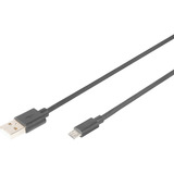 Digitus Cavo di collegamento USB 2.0 USB-A (spina) > Micro-USB (spina) Nero