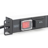 Digitus DN-95407 prolunghe e multiple 2 m 7 presa(e) AC Argento, Ciabatta 2 m, 7 presa(e) AC, Tipo F, Argento, Alluminio, 250 V