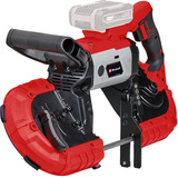 EINHELL Sega a nastro a batteria Power X-Change TE-MB 18/127 Li-Solo, 18 Volt rosso/Nero