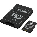 Kingston 128GB microSDXC Canvas Select Plus Gen3 150MB/s A1 (Adattatore SD incluso), Scheda di memoria Nero, 128 GB, MicroSDXC, Classe 10, UHS-I, 150 MB/s, Class 1 (U1)