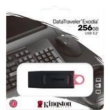 Kingston DataTraveler Drive Flash USB 3.2 - USB Exodia, Chiavetta USB Nero/Rosso, 256 GB, USB tipo A, 3.2 Gen 1 (3.1 Gen 1), Cuffia, 11 g, Nero, Rosa