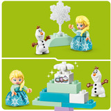 LEGO DUPLO Disney Frozen Scatola creativa con Elsa e Olaf, Giochi di costruzione 