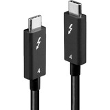 Lindy 31121 Cavo Thunderbolt 2 m 40 Gbit/s Nero Nero, Maschio, Maschio, 2 m, 40 Gbit/s, Nero, Nichel