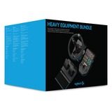 Logitech Heavy Equipment Bundle Nero USB 2.0 Sterzo + Pedali Analogico/Digitale PC, Set simulatore Nero/grigio, Sterzo + Pedali, PC, Analogico/Digitale, 900°, Cablato, USB 2.0