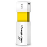 MediaRange Color Edition 16 GB, Chiavetta USB bianco/Giallo