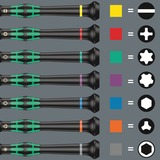 Wera 9715 Inserto in schiuma Kraftform Micro Set 1 9715, Cacciavite Nero/Verde
