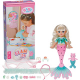 ZAPF Creation BABY born Glam Up Sparkle, Bambola fucsia