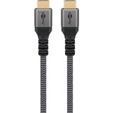 goobay Plus Cavo HDMI ad alta velocità con Ethernet, 4K @ 60Hz grigio