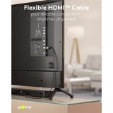 goobay Plus Cavo HDMI ad alta velocità con Ethernet, 4K @ 60Hz grigio