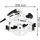Bosch GKS 55+ GCE + FSN 1400 16,5 cm Nero, Blu 4700 Giri/min 1350 W, Sega circolare blu, Legno, Nero, Blu, Senza spazzola, 16,5 cm, 4700 Giri/min, 6,3 cm