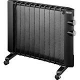 DeLonghi HMP 1000 stufetta elettrica Interno Nero 1000 W Radiatore, Livello convettore Nero, Radiatore, Mica, Interno, Pavimento, Nero, 1000 W