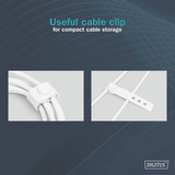 Digitus Cavo di collegamento in silicone USB 2.0 USB-C > USB-C bianco