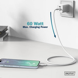 Digitus Cavo di collegamento in silicone USB 2.0 USB-C > USB-C bianco