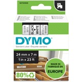Dymo D1 etichette originali | 24 mm x 7 mm | stampa nera su bianco | etichette autoadesive per etichettatrice LabelManager | 1 Pezzo, Nastro di scrittura Nero su bianco, Poliestere, Belgio, -18 - 90 °C, DYMO, LabelManager, LabelWriter 450 DUO