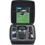 Dymo LabelManager 420P kit etichettatrice portatile ricaricabile a elevate prestazioni | tastiera ABC | con custodia e 4 nastri per etichette D1, Stampa etichette Nero/Argento, Nero, Grigio