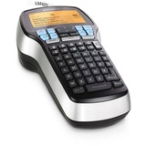 Dymo LabelManager 420P kit etichettatrice portatile ricaricabile a elevate prestazioni | tastiera ABC | con custodia e 4 nastri per etichette D1, Stampa etichette Nero/Argento, Nero, Grigio
