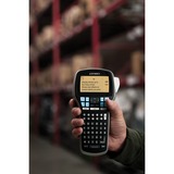 Dymo LabelManager 420P kit etichettatrice portatile ricaricabile a elevate prestazioni | tastiera ABC | con custodia e 4 nastri per etichette D1, Stampa etichette Nero/Argento, Nero, Grigio