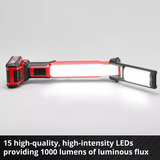 EINHELL Lampada a batteria Power X-Change TE-CL 18/1000 S Li - Solo, 18Volt, Luce LED rosso