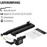 Elgato Wave Mic Arm (Low Profile), Supporto Nero
