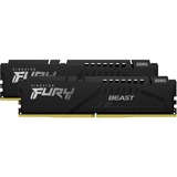 Kingston FURY FURY Beast 32 GB 5600 MT/s DDR5 CL36 DIMM (Kit da 2) Black, Memoria Nero, 32 GB, 2 x 16 GB, DDR5, 288-pin DIMM