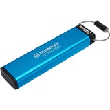 Kingston IronKey Keypad 200C USB-C da 32 GB, FIPS 140-3 livello 3 AES-256, Chiavetta USB FIPS 140-3 livello 3 AES-256, 32 GB, USB tipo-C, 3.2 Gen 1 (3.1 Gen 1), 145 MB/s, Sleeve, Blu
