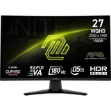 MSI MAG 274CQFDE Monitor PC 68,6 cm (27") 2560 x 1440 Pixel Wide Quad HD Nero, Monitor di gioco Nero, 68,6 cm (27"), 2560 x 1440 Pixel, Wide Quad HD, 0,5 ms, Nero