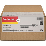 fischer Sistema di montaggio distanziatore TherMax II 16/250 M12 R (10), Tassello 