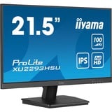 iiyama ProLite XU2293HSU-B7 Monitor PC 54,6 cm (21.5") 1920 x 1080 Pixel Full HD LED Nero, Monitor LED Nero (opaco), 54,6 cm (21.5"), 1920 x 1080 Pixel, Full HD, LED, 1 ms, Nero