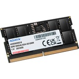 ADATA AD5S56008G-S memoria 8 GB 1 x 8 GB DDR5 262-pin SO-DIMM Nero, 8 GB, 1 x 8 GB, DDR5, 5600 MHz, 262-pin SO-DIMM