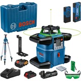 Bosch GRL 650 CHVG Livella rotatoria 70 m 500-540 nm (< 10mW), Laser rotante blu, 70 m, 1,5 mm/m, 360°, 650 m, 600 Giri/min, Orizzontale/Verticale