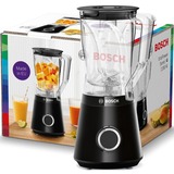 Bosch Serie 4 MMB6141B Frullatore VitaPower Serie | 4 1200 W Nero, Mixer stand Nero, Frullatore da tavolo, 1,5 L, Funzione PULSE, Tritaghiaccio, 1 m, 1200 W