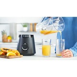 Bosch Serie 4 MMB6141B Frullatore VitaPower Serie | 4 1200 W Nero, Mixer stand Nero, Frullatore da tavolo, 1,5 L, Funzione PULSE, Tritaghiaccio, 1 m, 1200 W