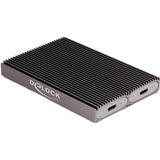 DeLOCK Custodia esterna USB Type-C Dual Combo per 2 x M.2 N, Disk enclosure grigio