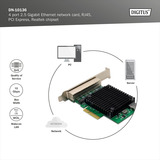 Digitus Ethernet 4 porte 2,5G, Scheda di rete 