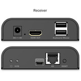 Digitus Set extender HDMI KVM IP, Switch KVM Nero