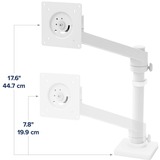 Ergotron NX Monitor Arm, Base per monitor bianco