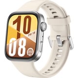 Huawei Watch Fit 4 (Seiya-B19F), Smartwatch argento, cassa in alluminio e cinturino bianco. Fino a 10 giorni di autonomia e compatibile con iOS e Android., 4,62 cm (1.82"), AMOLED, Touch screen, GPS (satellitare), 27 g