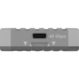 ICY BOX IB-1919M-C42 Box esterno SSD Argento M.2, Disk enclosure argento, Box esterno SSD, M.2, PCI Express, 40 Gbit/s, Hot-swap, Argento